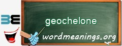 WordMeaning blackboard for geochelone